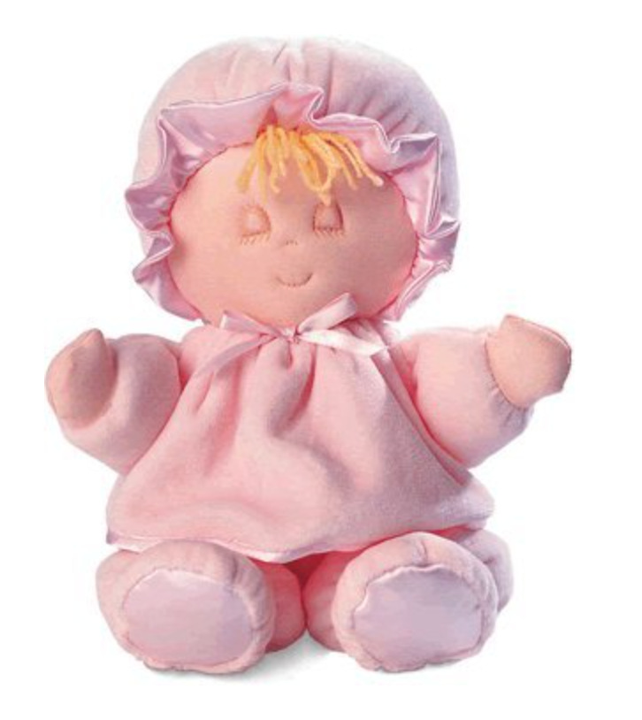 Soft pink hot sale baby doll