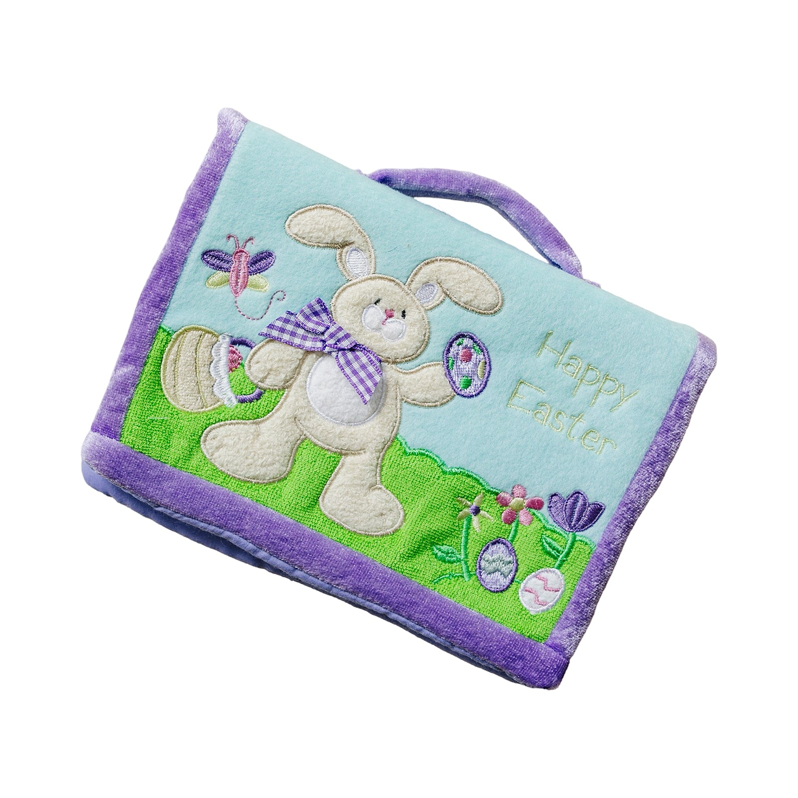 Happy Easter Soft Fabric Photo Album with Easter Bunny