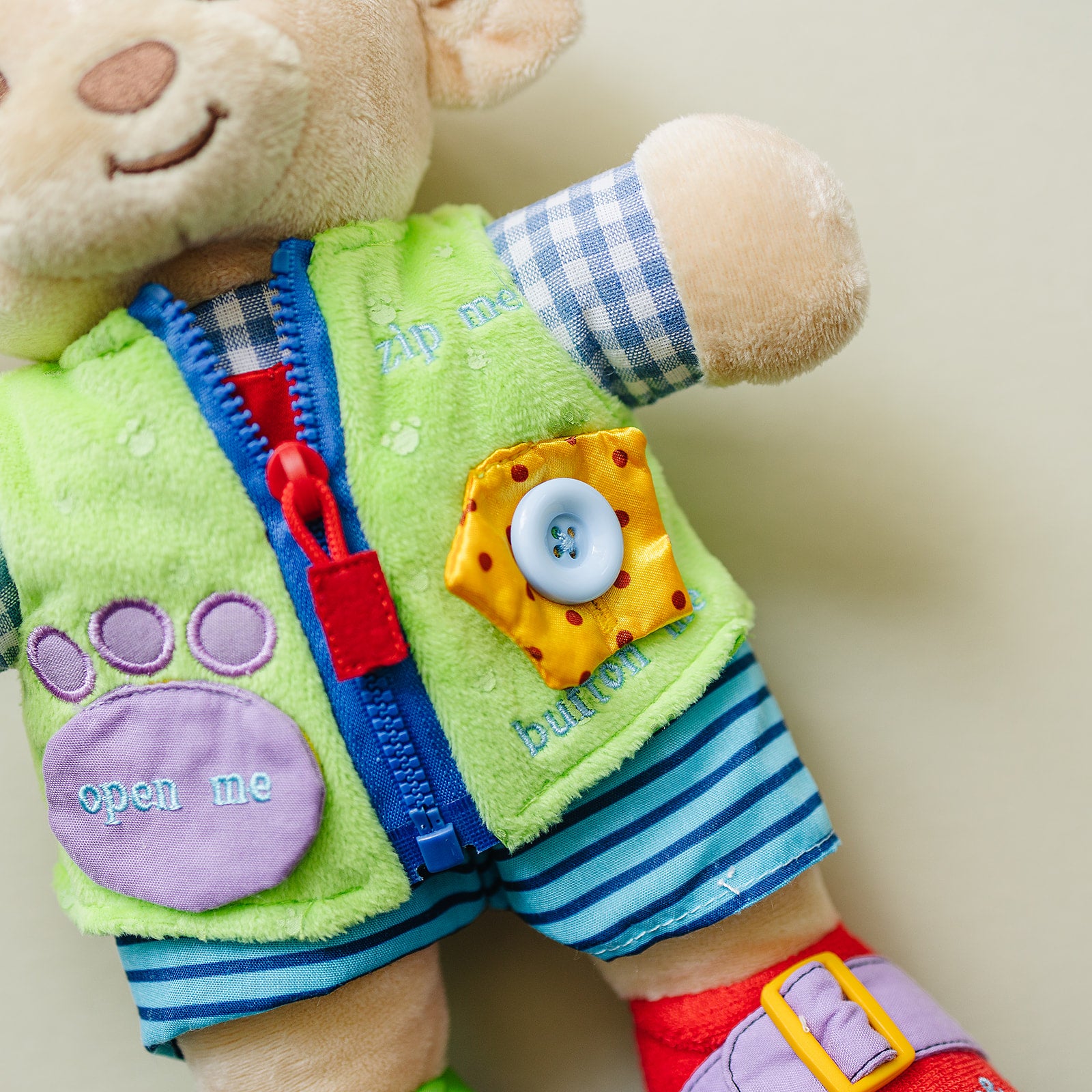 Learn to Dress Bear Doll Genius Babies Toys