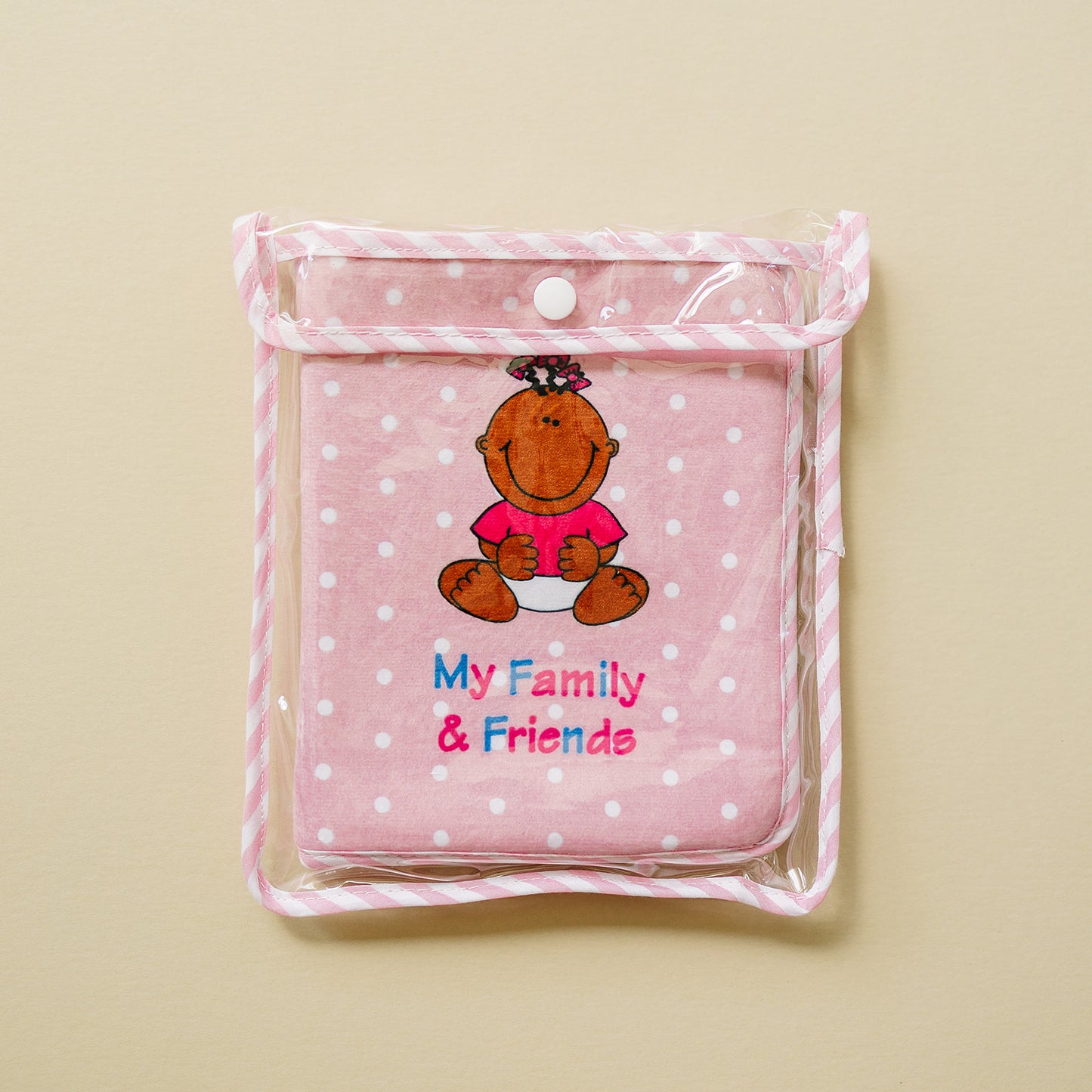 Pink Fleece Baby Girl Photo Album for Black, Brown, Multiracial Baby