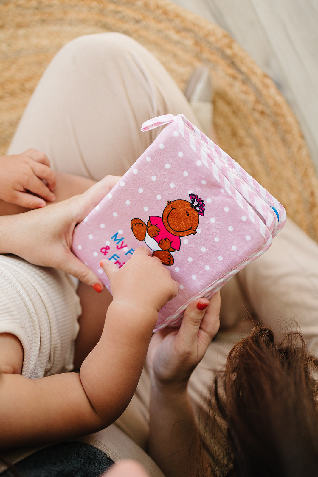 Pink Fleece Baby Girl Photo Album for Black, Brown, Multiracial Baby