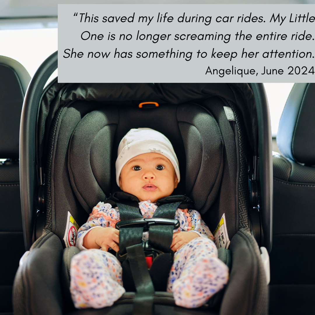 "This saved my life during car rides. My Little One is no longer screaming the entire ride. She now has something to keep her attention."